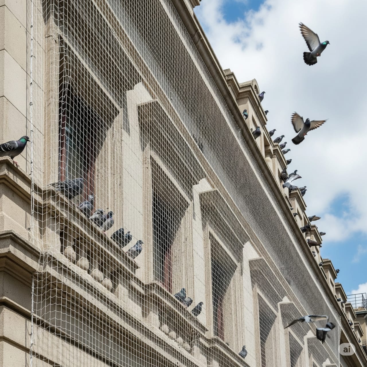 Birds Safety Net Installation